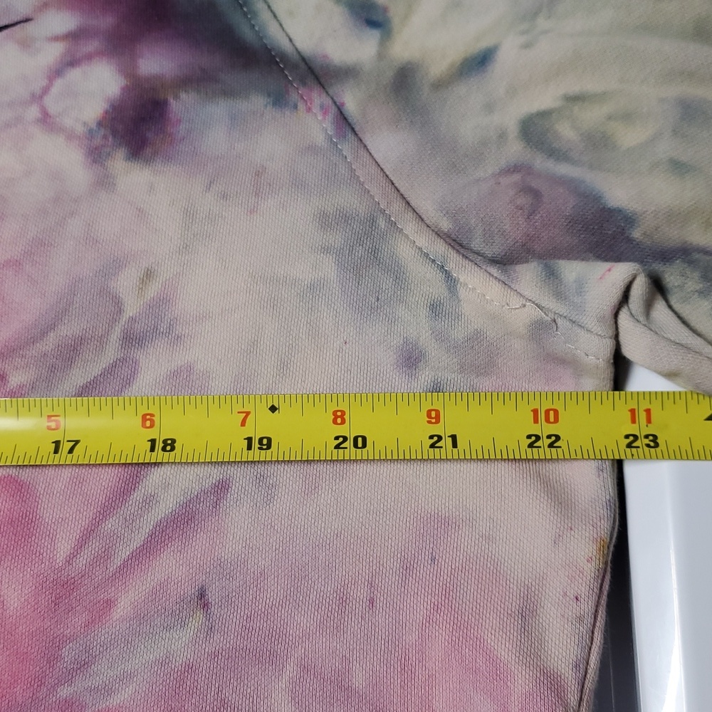 Vintage Nike Y2K Crop Sweatshirt Size Med Womens Homeade Tie Dye One Of A Kind - Picture 10 of 12